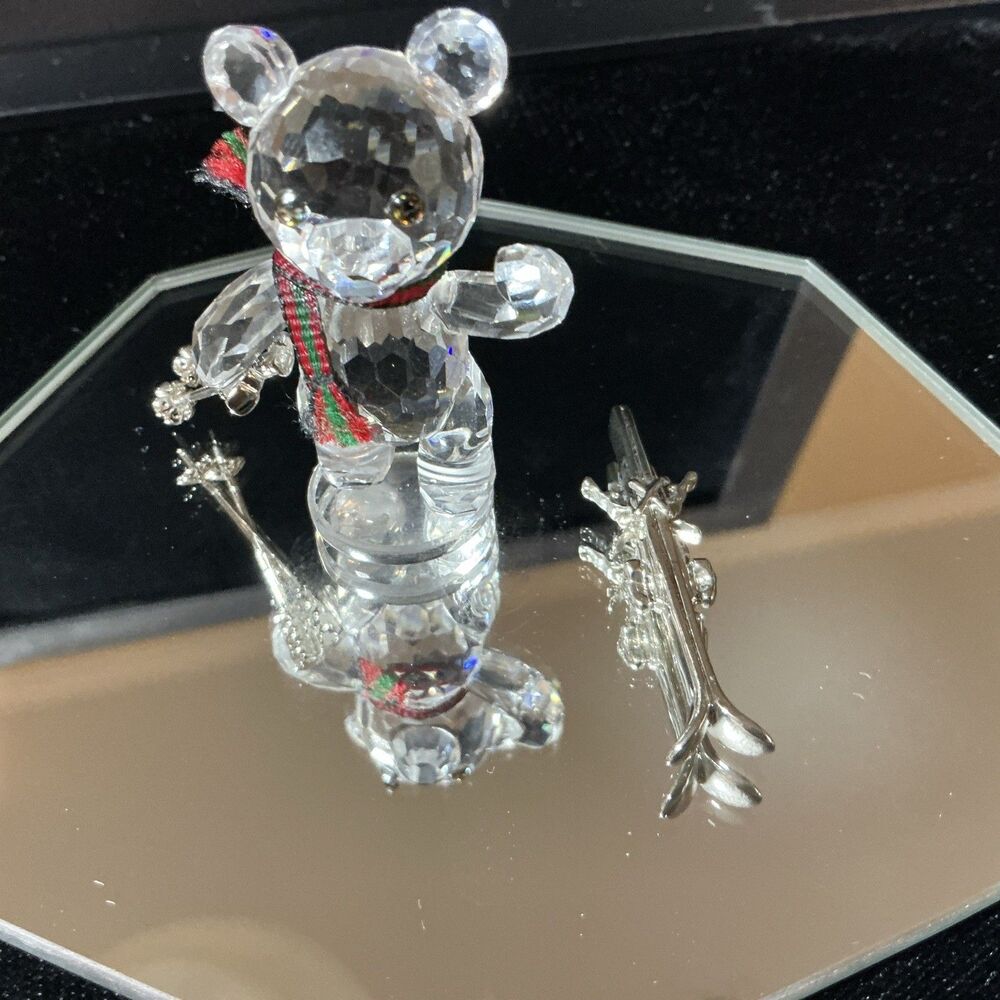 Swarovski Crystal 234710 Kris Bear With Skis In Box With Certificate 7637 004